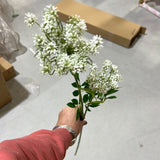 Lace artificial flower filler greenery pink