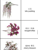 Artificial Cherry Blossom branch to make tree wedding decoration silk fake flower clearance