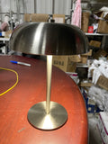 Silver lamp usb charging 7.5"H