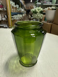 5.6” Green Vase Glass clearance