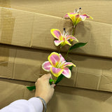 New Small Pink Stargazer Lily Artificial flowers