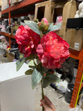 Coral Single Stem Peonies spray also in pink or white