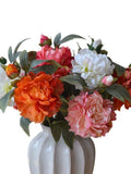 Coral Single Stem Peonies spray also in pink or white