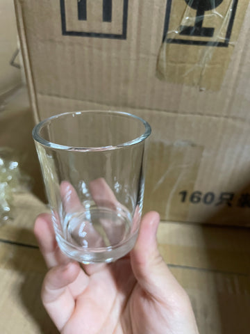2" Round Clear Candle holder/ Votive