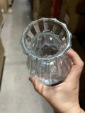 Small diamond clear Bud Vase Glass