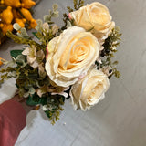Cream ROSE BUNCH With fillers
