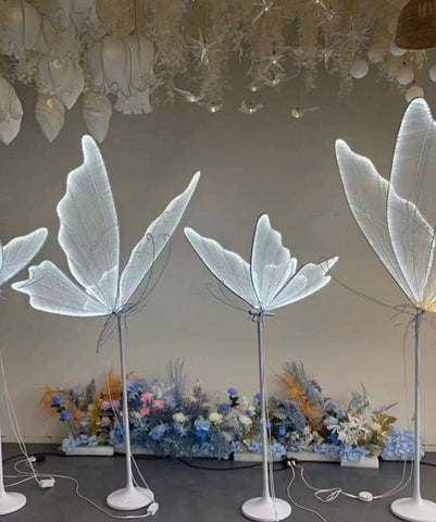 1.2m Cold white LED Butterfly Standing
