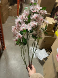 Artificial Cherry Blossom branch to make tree wedding decoration silk fake flower pick parts to make tree