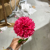 New Single Hot Pink Pom Artificial Filler Flower