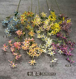 White star flower Artificial Filler Flower forsythia yellow