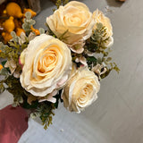 Cream ROSE BUNCH With fillers