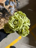 7 head sage green star moon starlight Rose Artificial flower étoile