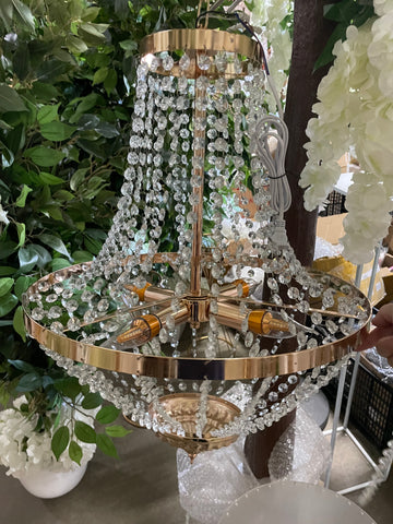 Baby small Basket Hanging Chandelier Decoration 24”H