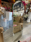 Floor mirror large size with silver trim