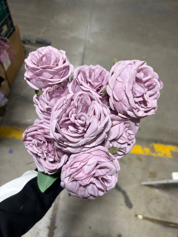Lilac purple puffy Rose bunch
