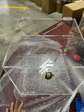Clear Acrylic Money box with clear latch