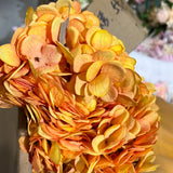 Vintage ORANGE Hydrangea Bunch new