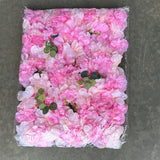 Backdrop Panel Roses Hydrangea Mat pink Artificial Flower Wall