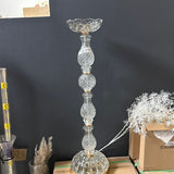 Glass and  Metal Stand Flower Rack
