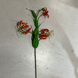 Red Big Gloriosa fire Lily Artificial flowers
