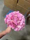 New 3D Hydrangea Spray Single Stem Pink