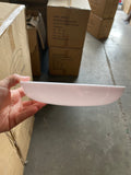 7.5” WHITE Designer DISH for Fresh Flowers