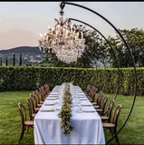 Black stand for Hanging Chandelier curve