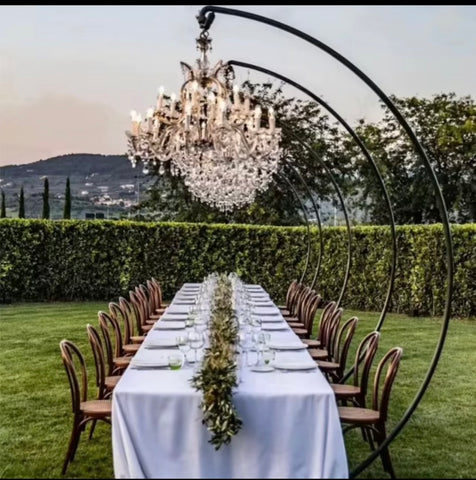 Black stand for Hanging Chandelier curve