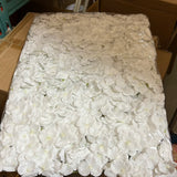 Cream Hydrangea mat Artificial Flower wall Wedding Decoration backdrop panel