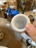 Ceramic Small White candleholder new Nugget
