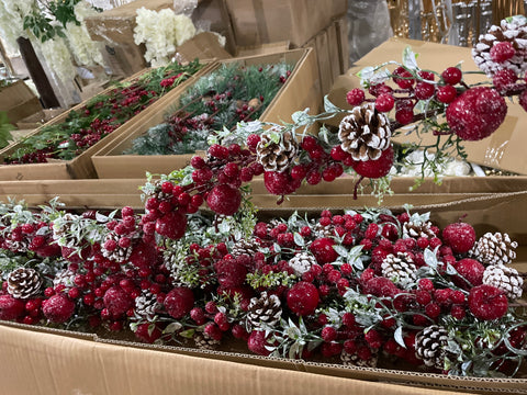 New 120cm/47” red berry Garland For Christmas decor lg99-9066/lg99-1060f/lg99-906G