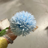 New Single Light blue Pom Artificial Filler Flower