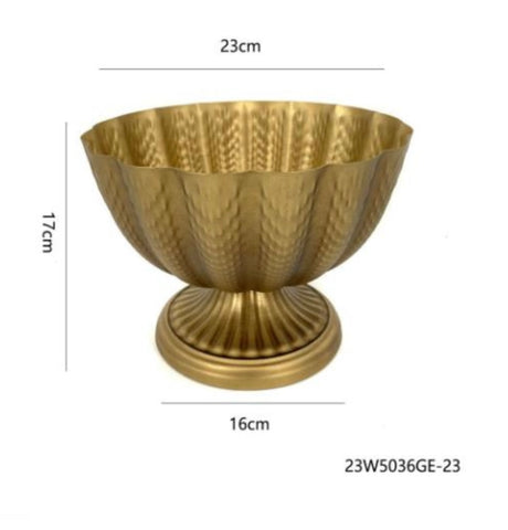GOLD bowl /urn METAL iron 23W5036GE-23