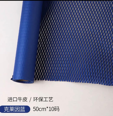 50cmx5 yard honey comb honeycomb Fresh Flower Wrapping Paper Klein blue