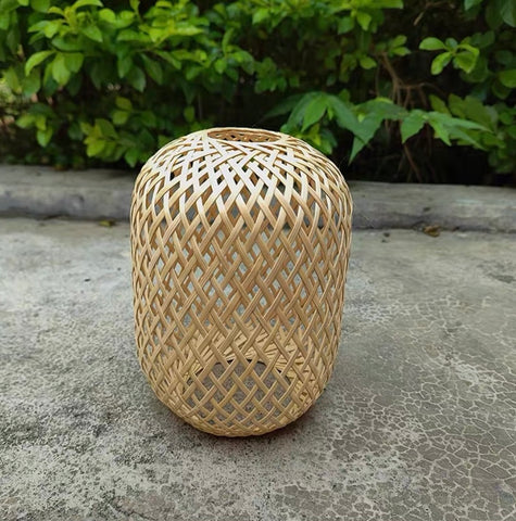 Wicker lantern shell 8"/19cm tall