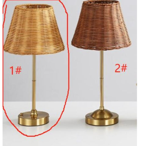 Rattan lamp ES1875A 17.5”h #1
