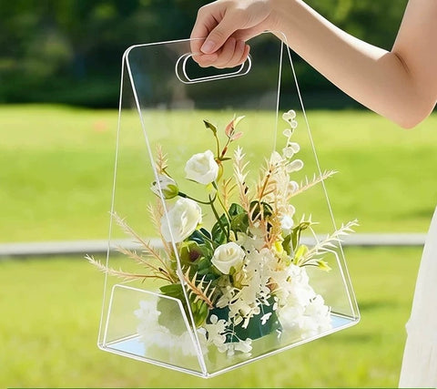Acrylic sleeve For Flowers gifts 18x11x25cm