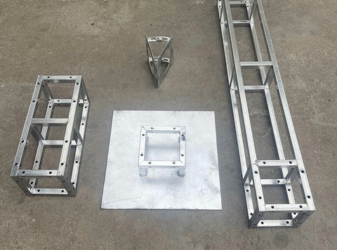 Silver croissant truss angle part