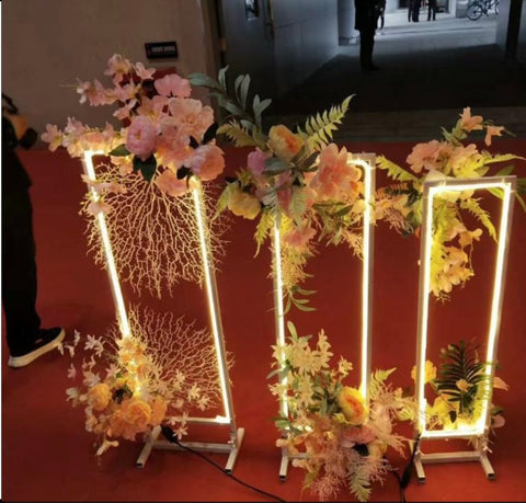 set of 3 warm white LED Stand