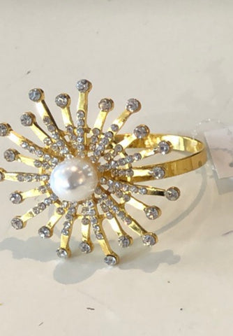 Napkin Ring decoration star light gold
