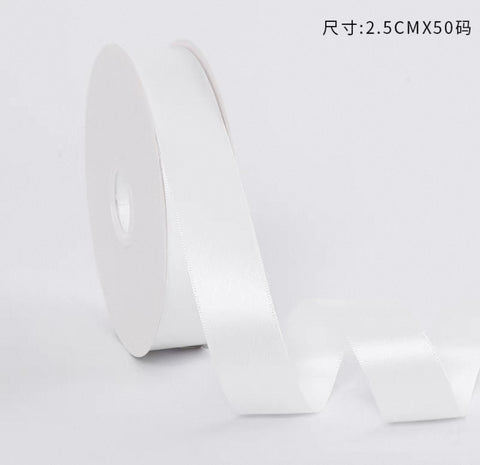 SHEER Ribbon 2.5cm wide double sided 50 yard long organza