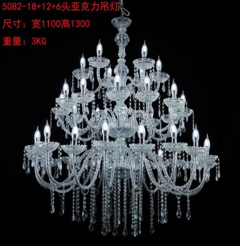 Luxury Hanging Chandelier Decoration Acrylic deluxe