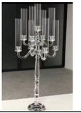 CRYSTAL CANDELABRA 9 HEAD 1.1meter tall