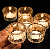 Votive New mini crystal votive CANDLEHOLDER GLASS VASE candle holder