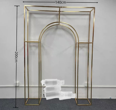 Gold Chrome Korean Door Metal Backdrop Stand(S)