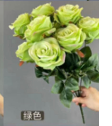 Green Diamond Rose Bunch 10 head