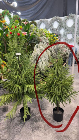 90cm green Christmas tree real touch
