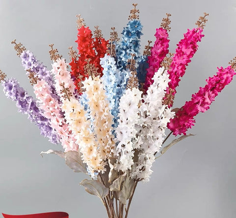 Cheap Artificial Silk flower Delphinium (Champagne)