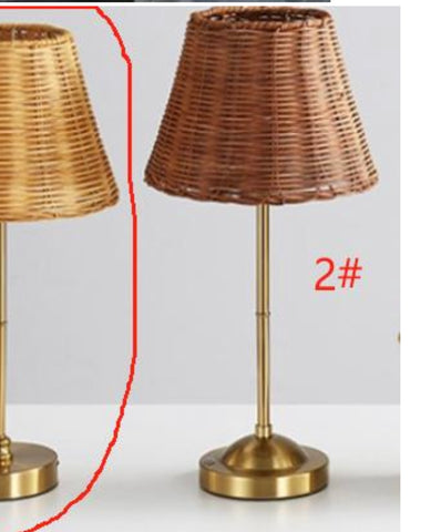 Wicker lampshade lamp SHADE rattan dark parts