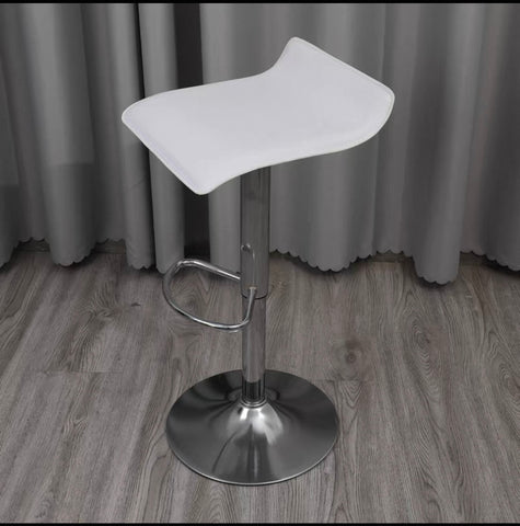 White Stool Chair Bar high adjustable height